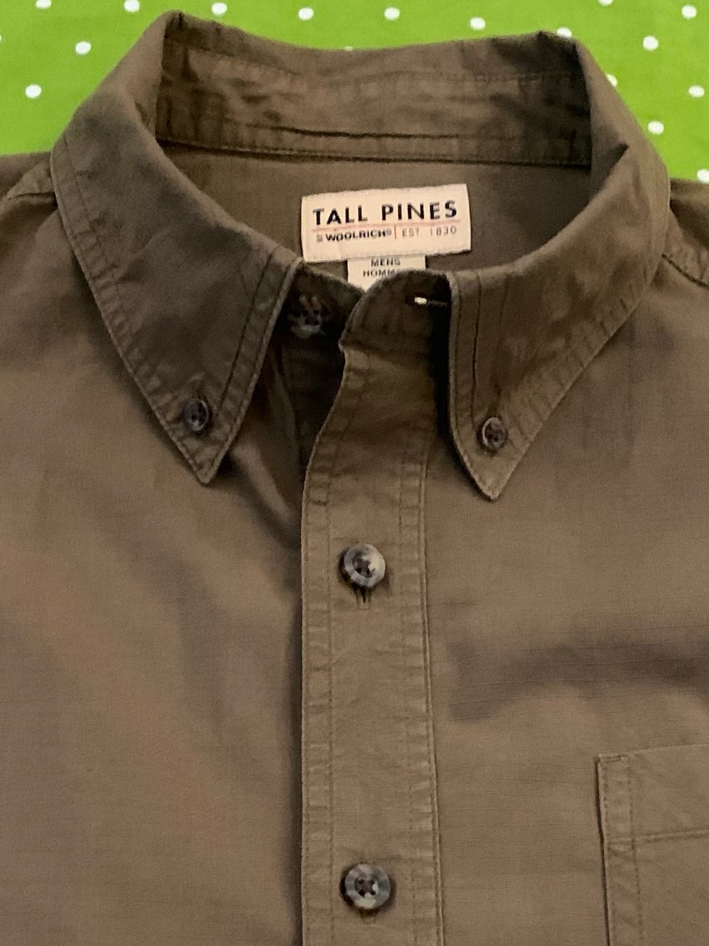 Woolrich Ss Tall Pines All Cotton Shirt